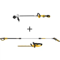 Trimmers DEWALT 14 In. 20V MAX Cordless Brushless String Trimmer W/ Bonus 8 In. 20V Pole Saw & 22 In. 20V Hedge Trimmer (Tools Only)