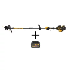 Trimmers DEWALT 15 In. 60V MAX Lithium Ion Cordless FLEXVOLT Brushless String Grass Trimmer W/ (2) 3.0Ah Batteries And Charger Included