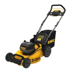 Lawn Mowers DEWALT 20 In. 20V MAX Lithium-Ion Cordless Walk Behind Push Lawn Mower With (2) 9.0Ah Batteries And Charger Included