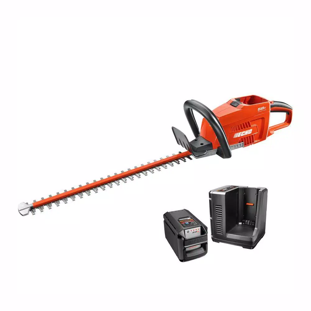 ECHO 24 in. 58-Volt Lithium-Ion Brushless Cordless Hedge Trimmer Trimmers ECHO 24 In. 58-Volt Lithium-Ion Brushless Cordless Hedge Trimmer -cuisinart shop echo cordless hedge trimmers cht 58v2ah 64 1000