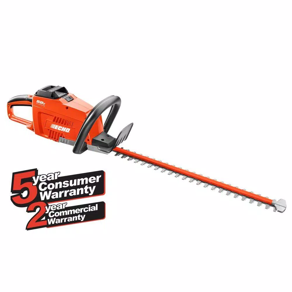 ECHO 24 in. 58-Volt Lithium-Ion Brushless Cordless Hedge Trimmer Trimmers ECHO 24 In. 58-Volt Lithium-Ion Brushless Cordless Hedge Trimmer -cuisinart shop echo cordless hedge trimmers cht 58v2ah c3 1000