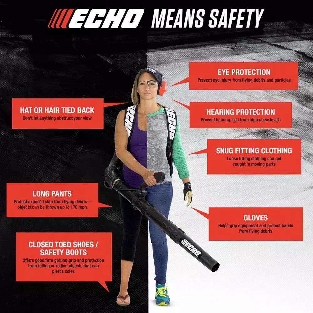 Leaf Blowers ECHO 170 MPH 453 CFM 25.4 Cc Gas 2-Stroke Cycle Handheld Leaf Blower - Image 10