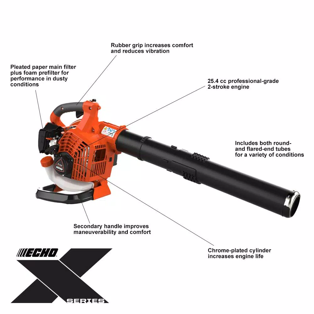 Leaf Blowers ECHO 172 MPH 456 CFM 25.4 Cc Gas 2-Stroke Cycle Handheld Leaf Blower - Image 2