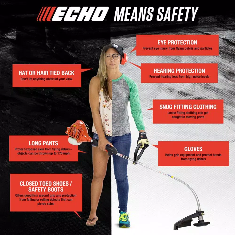 Trimmers ECHO 21.2 Cc Gas 2-Stroke Cycle Straight Shaft Trimmer 15 Trimmers ECHO 21.2 Cc Gas 2-Stroke Cycle Straight Shaft Trimmer - Image 13