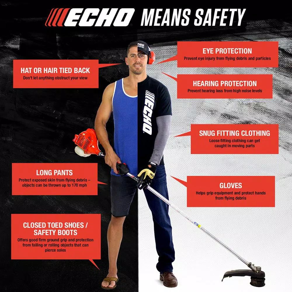 Trimmers ECHO 21.2 Cc Gas 2-Stroke Cycle Straight Shaft Trimmer 14 Trimmers ECHO 21.2 Cc Gas 2-Stroke Cycle Straight Shaft Trimmer - Image 12