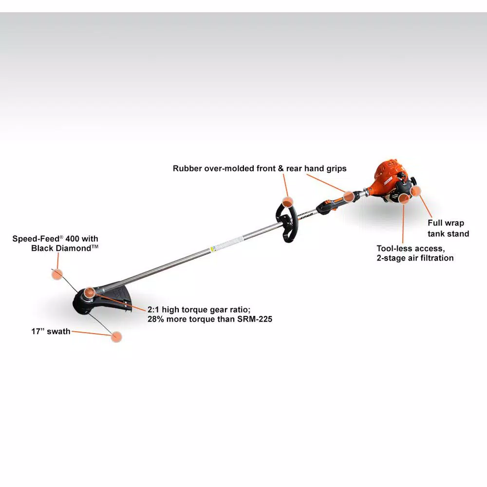 Trimmers ECHO 21.2 Cc 2-Stroke Gas Straight Shaft Trimmer - Image 2