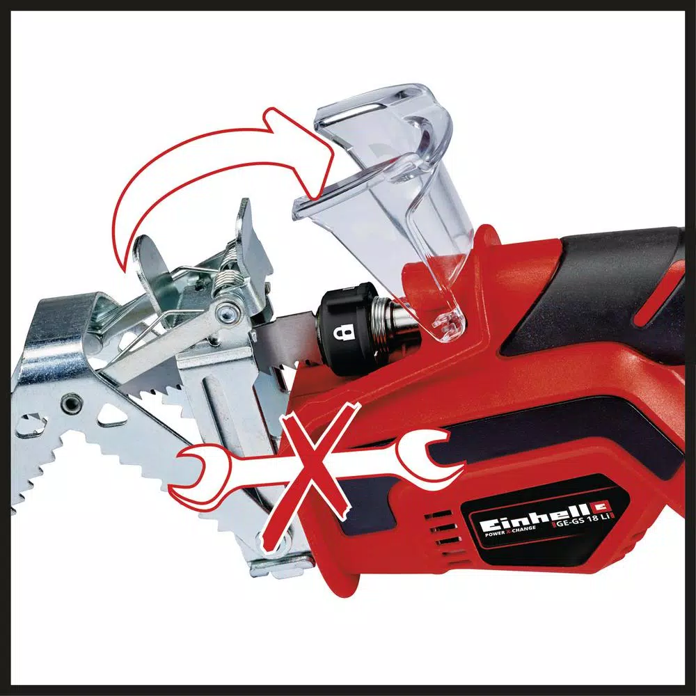 Trimmers Einhell PXC 18-Volt Cordless 6 In. 2,800-RPM Tree Pruning Saw, 3.5 In. Cutting Diameter (Tool Only) 9 Trimmers Einhell PXC 18-Volt Cordless 6 In. 2,800-RPM Tree Pruning Saw, 3.5 In. Cutting Diameter (Tool Only) - Image 7