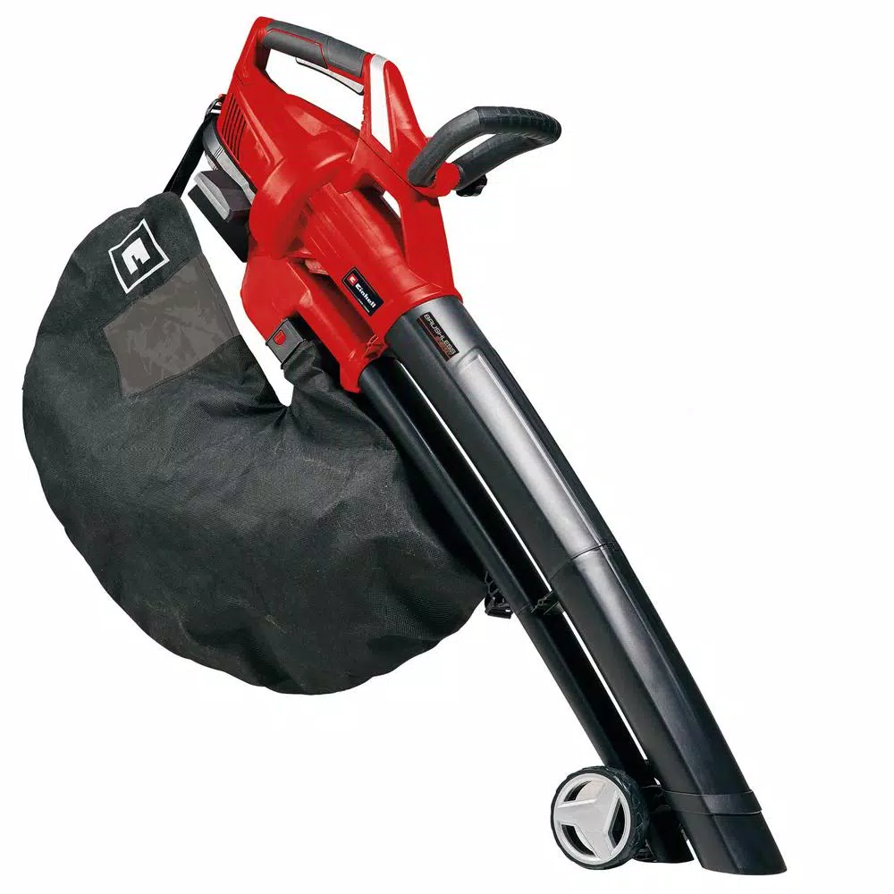 Leaf Blowers Einhell PXC 36-Volt Cordless 130-MPH 430-CFM Brushless Leaf Vacuum / Blower, W/ Debris Bag (Tool Only)