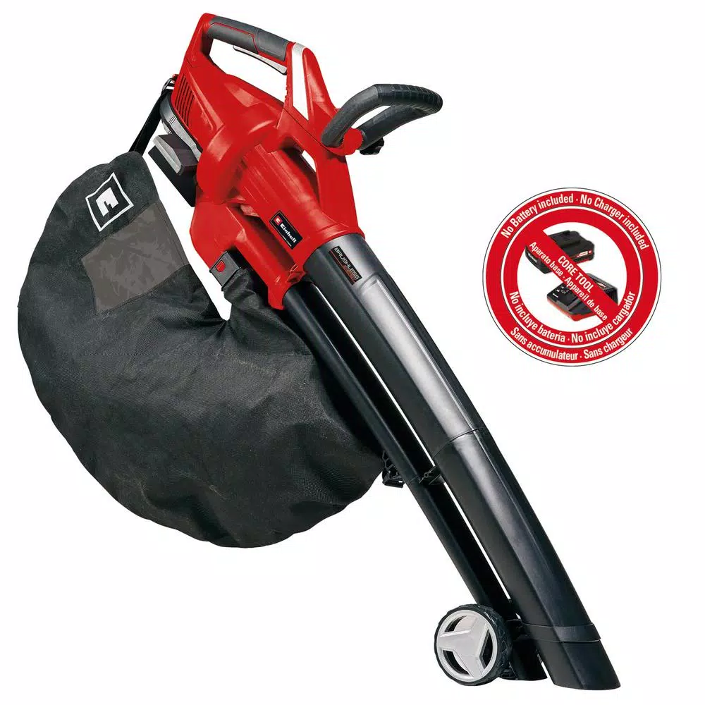 Leaf Blowers Einhell PXC 36-Volt Cordless 130-MPH 430-CFM Brushless Leaf Vacuum / Blower, W/ Debris Bag (Tool Only) - Image 5