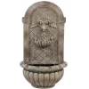 Outdoor Decor Sunnydaze Decor Venetian Resin Florentine Stone Finish Solar Outdoor Wall Fountain