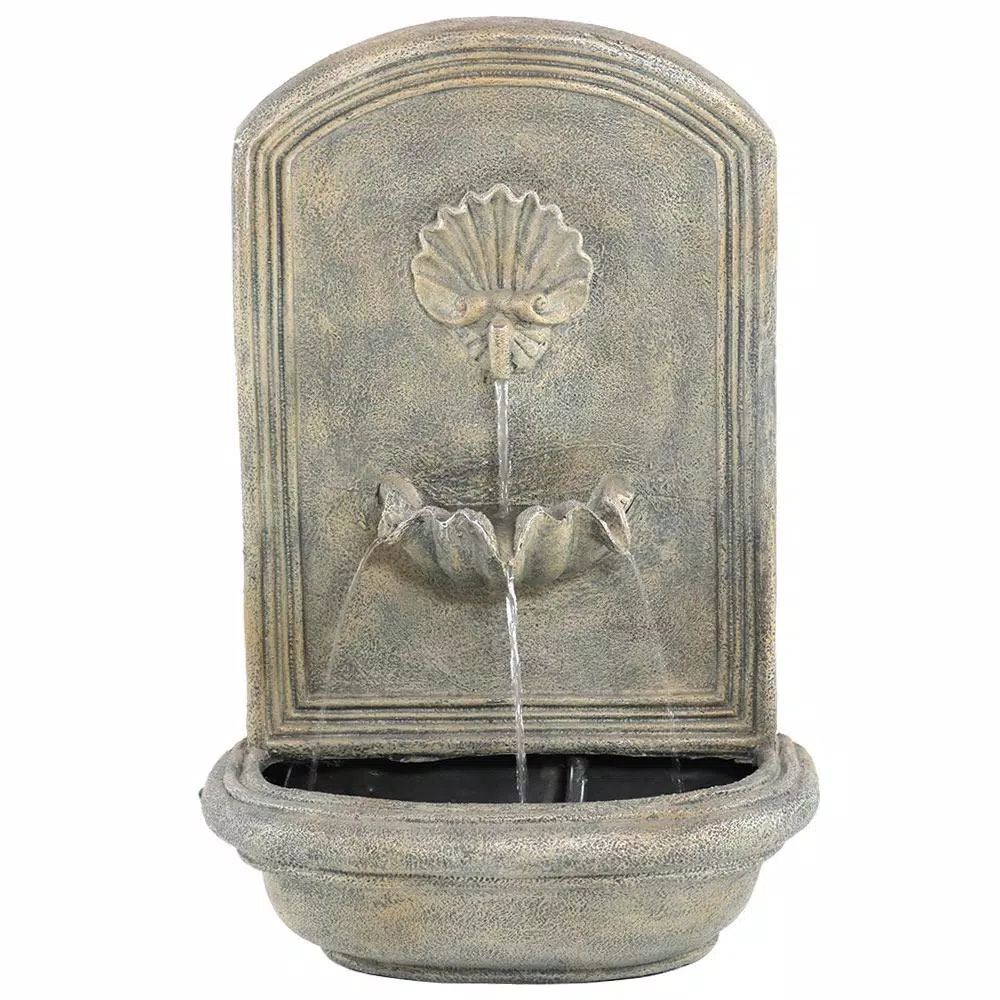 Outdoor Decor Sunnydaze Decor Seaside French Limestone Electric Powered Outdoor Wall Fountain 3 Outdoor Decor Sunnydaze Decor Seaside French Limestone Electric Powered Outdoor Wall Fountain