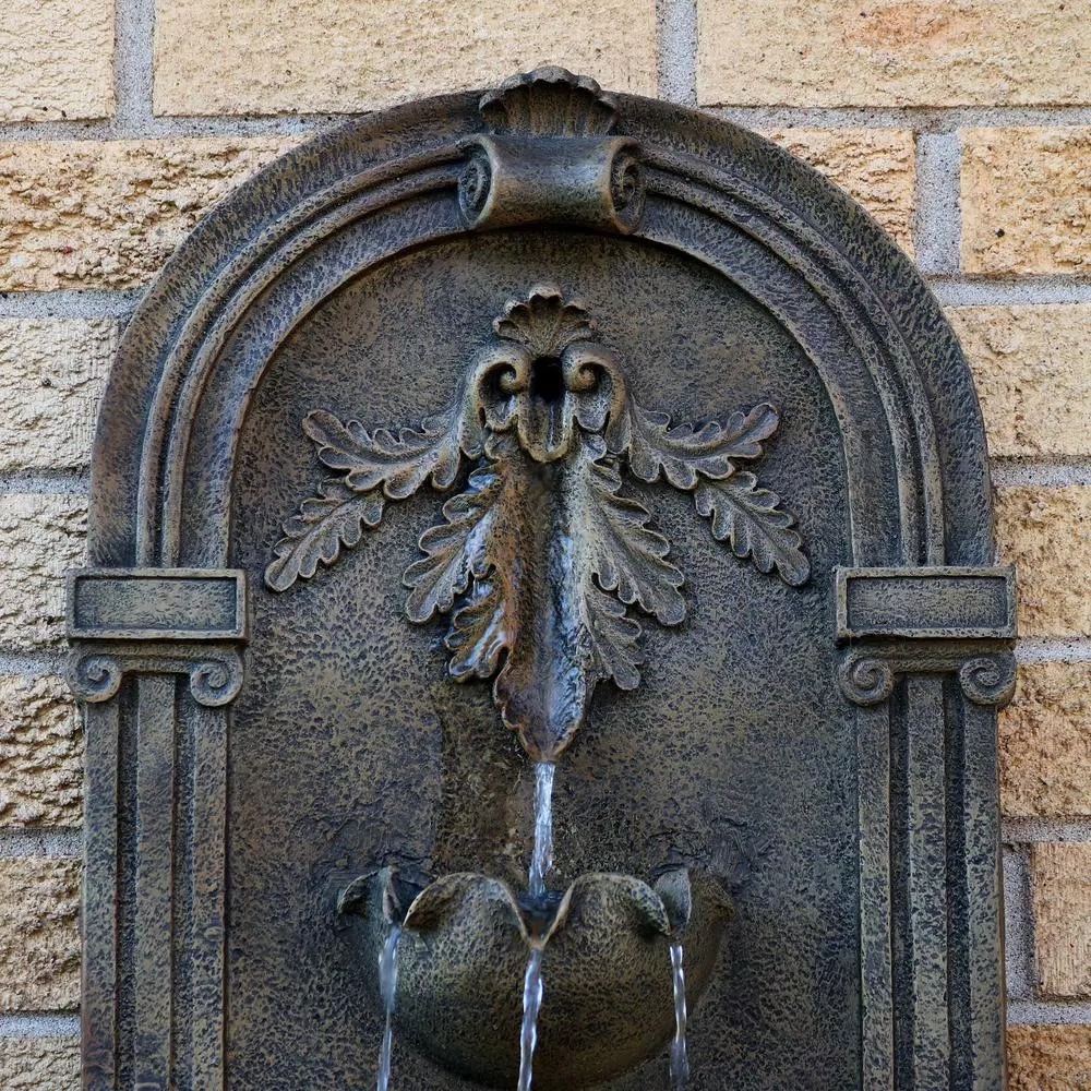 Outdoor Decor Sunnydaze Decor Florence Florentine Stone Electric Powered Wall Fountain - Image 3