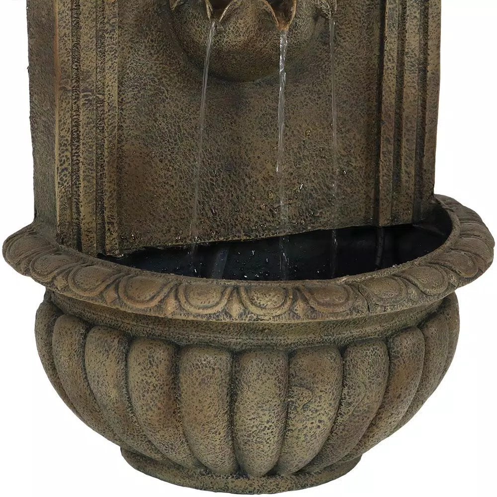 Outdoor Decor Sunnydaze Decor Florence Florentine Stone Electric Powered Wall Fountain - Image 6