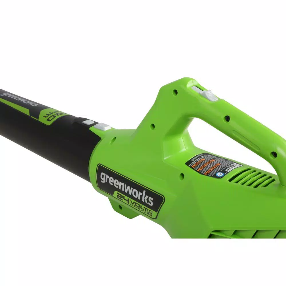 Leaf Blowers Greenworks 90 MPH 320 CFM 24-Volt Battery Cordless Hand-Held Leaf Blower, Battery Not Included BL24B02 - Image 5