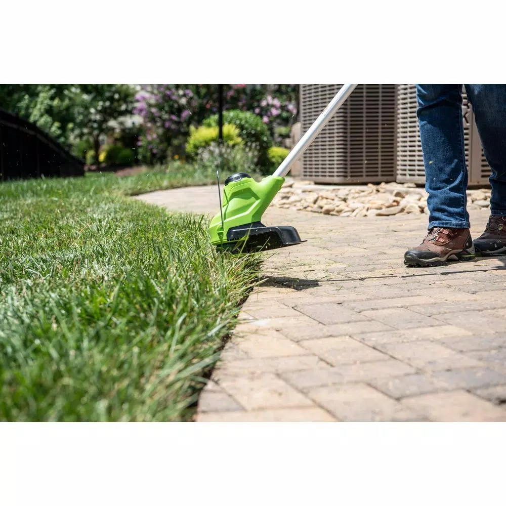 Greenworks 11 in. 24-Volt Battery Cordless TORQDRIVE String Trimmer with 2.0 Ah USB Battery and Charger Included ST24B214 Trimmers Greenworks 11 In. 24-Volt Battery Cordless TORQDRIVE String Trimmer With 2.0 Ah USB Battery And Charger Included ST24B214 -cuisinart shop greenworks cordless string trimmers 2120002az 31 1000