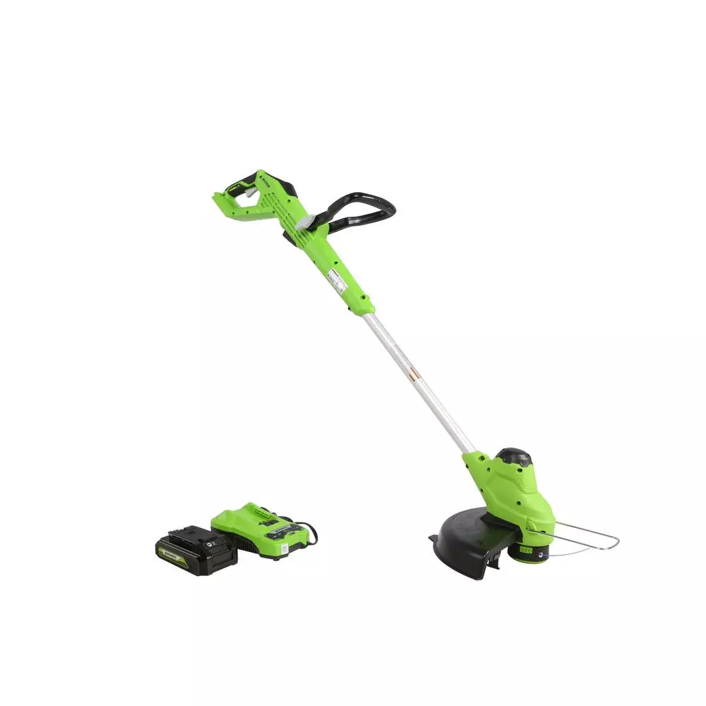 Greenworks 11 in. 24-Volt Battery Cordless TORQDRIVE String Trimmer with 2.0 Ah USB Battery and Charger Included ST24B214 Trimmers Greenworks 11 In. 24-Volt Battery Cordless TORQDRIVE String Trimmer With 2.0 Ah USB Battery And Charger Included ST24B214 -cuisinart shop greenworks cordless string trimmers 2120002az c3 1000