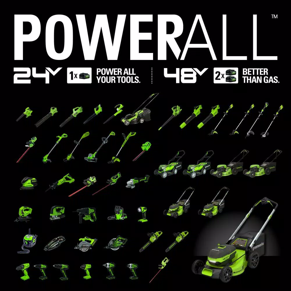 Greenworks 11 in. 24-Volt Battery Cordless TORQDRIVE String Trimmer with 2.0 Ah USB Battery and Charger Included ST24B214 Trimmers Greenworks 11 In. 24-Volt Battery Cordless TORQDRIVE String Trimmer With 2.0 Ah USB Battery And Charger Included ST24B214 -cuisinart shop greenworks cordless string trimmers 2120002az e1 1000