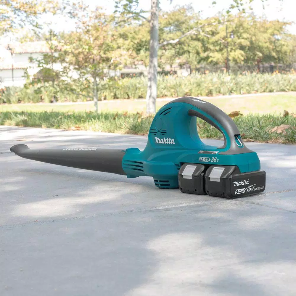 Leaf Blowers Makita 18-Volt X2 (36-Volt) 208 MPH 155 CFM LXT Lithium-Ion Cordless Blower Kit With (2) Batteries 5.0Ah And Charger 9 Leaf Blowers Makita 18-Volt X2 (36-Volt) 208 MPH 155 CFM LXT Lithium-Ion Cordless Blower Kit With (2) Batteries 5.0Ah And Charger - Image 7