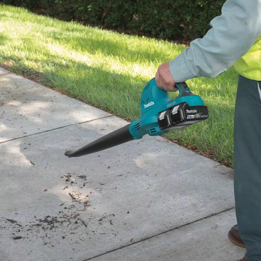 Leaf Blowers Makita 18-Volt X2 (36-Volt) 208 MPH 155 CFM LXT Lithium-Ion Cordless Blower Kit With (2) Batteries 5.0Ah And Charger 12 Leaf Blowers Makita 18-Volt X2 (36-Volt) 208 MPH 155 CFM LXT Lithium-Ion Cordless Blower Kit With (2) Batteries 5.0Ah And Charger - Image 10