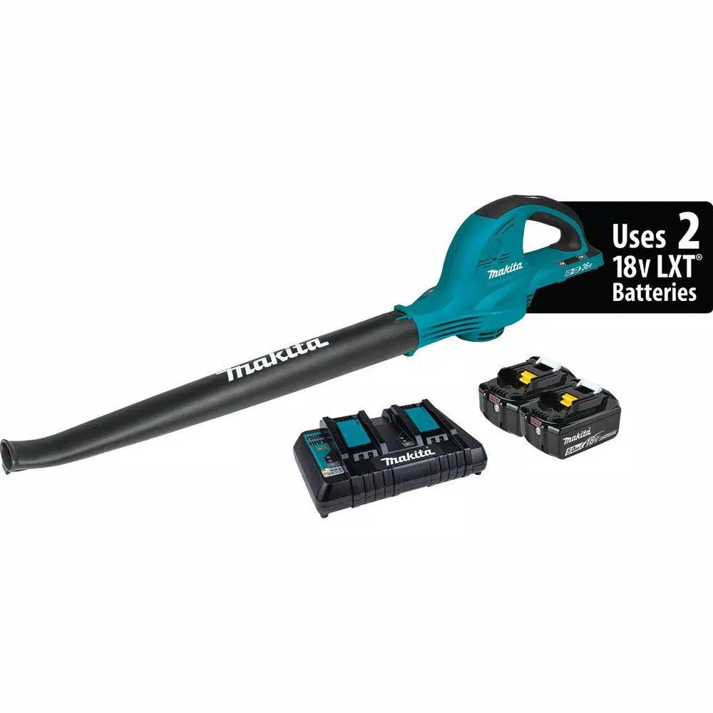 Leaf Blowers Makita 18-Volt X2 (36-Volt) 208 MPH 155 CFM LXT Lithium-Ion Cordless Blower Kit With (2) Batteries 5.0Ah And Charger 7 Leaf Blowers Makita 18-Volt X2 (36-Volt) 208 MPH 155 CFM LXT Lithium-Ion Cordless Blower Kit With (2) Batteries 5.0Ah And Charger - Image 5