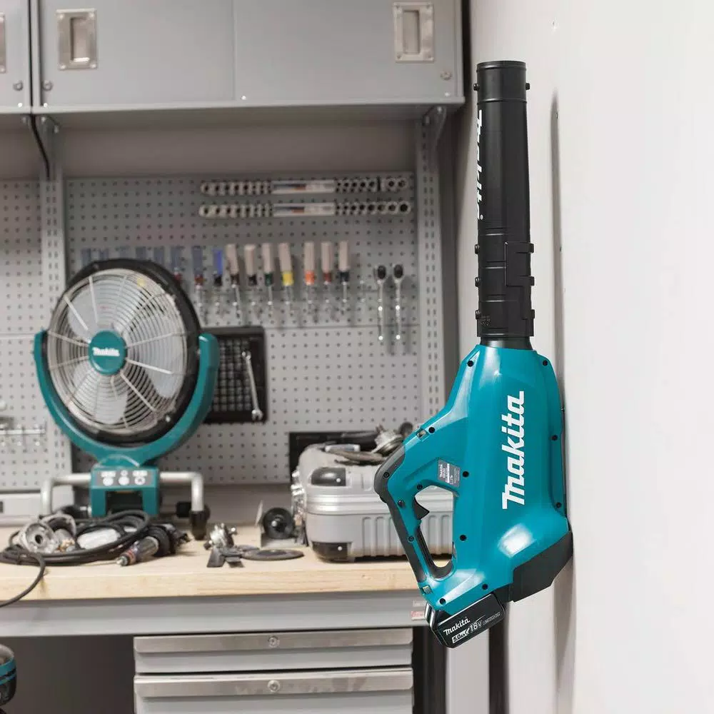 Leaf Blowers Makita 120 MPH 473 CFM 18-Volt X2 (36-Volt) LXT Lithium-Ion Brushless Cordless Blower Kit With 2 Batteries 5.0Ah And Charger 15 Leaf Blowers Makita 120 MPH 473 CFM 18-Volt X2 (36-Volt) LXT Lithium-Ion Brushless Cordless Blower Kit With 2 Batteries 5.0Ah And Charger - Image 13