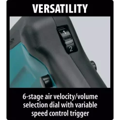 Leaf Blowers Makita 120 MPH 473 CFM 18-Volt X2 (36-Volt) LXT Lithium-Ion Cordless Brushless Leaf Blower With Bonus Flat End Nozzle -cuisinart shop makita cordless leaf blowers xbu02z 197889 6 1d 1000