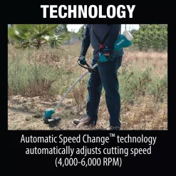 Trimmers Makita 18-Volt LXT Lithium-Ion Brushless Cordless Curved Shaft String Trimmer (Tool-Only) -cuisinart shop makita cordless string trimmers xru13z c3 1000