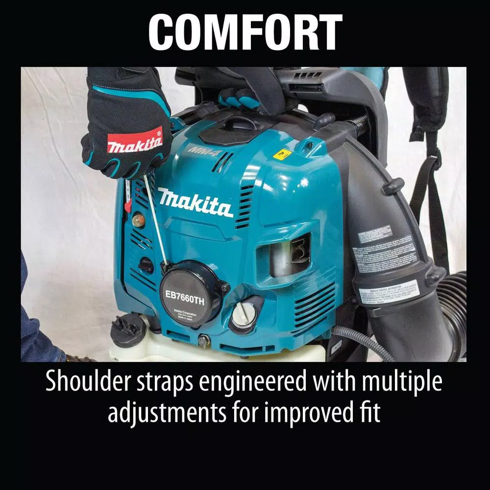 Leaf Blowers Makita 75.6 Cc MM4 206 MPH 706 CFM 4-Stroke Engine Tube Throttle Backpack Blower 13 Leaf Blowers Makita 75.6 Cc MM4 206 MPH 706 CFM 4-Stroke Engine Tube Throttle Backpack Blower - Image 11