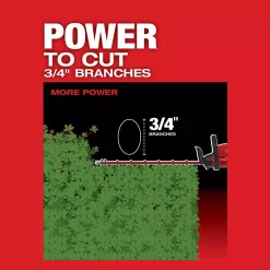 Trimmers Milwaukee M18 FUEL 24 In. 18-Volt Lithium-Ion Brushless Cordless Hedge Trimmer Kit With 8.0 Ah Battery And Rapid Charger -cuisinart shop milwaukee cordless hedge trimmers 2726 21hd 1d 1000