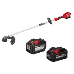Trimmers Milwaukee M18 FUEL 18-Volt Lithium-Ion Brushless Cordless String Grass Trimmer With Attachment Capability 12 Ah And 8 Ah Batteries