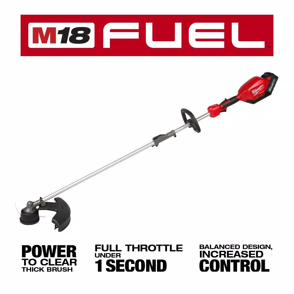 Trimmers Milwaukee M18 FUEL 18-Volt Lithium-Ion Brushless Cordless String Trimmer W/ QUIK-LOK Attachment Capability W/ 8Ah & 6Ah Battery 6 Trimmers Milwaukee M18 FUEL 18-Volt Lithium-Ion Brushless Cordless String Trimmer W/ QUIK-LOK Attachment Capability W/ 8Ah & 6Ah Battery - Image 4
