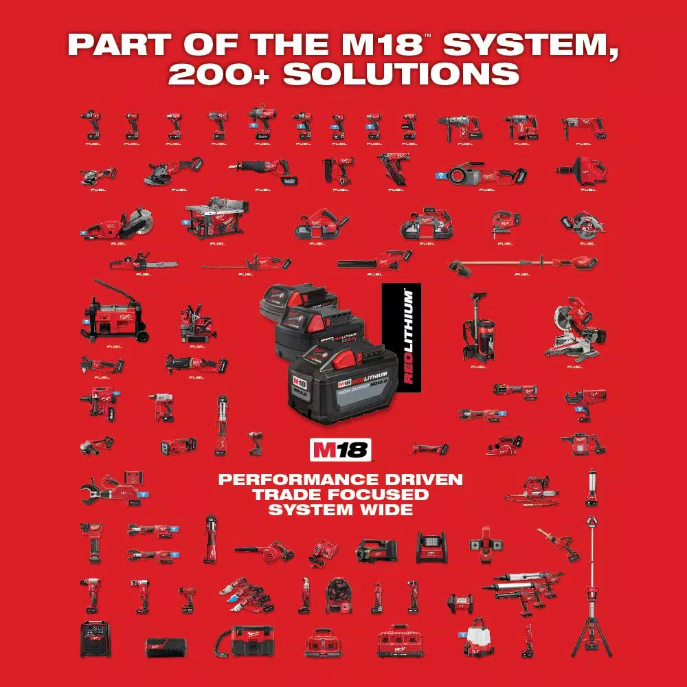 Trimmers Milwaukee M18 FUEL 18-Volt Lithium-Ion Cordless Brushless String Grass Trimmer Combo Kit With Pole Saw, Hedge Trimmer, Edger - Image 11