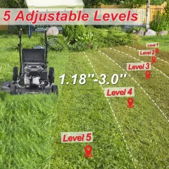 Lawn Mowers PowerSmart 22 In. 3-in-1 170 Cc Gas Self Propelled Walk Behind Lawn Mower 7 Lawn Mowers PowerSmart 22 In. 3-in-1 170 Cc Gas Self Propelled Walk Behind Lawn Mower -cuisinart shop powersmart self propelled lawn mowers db8622sr 1f 1000