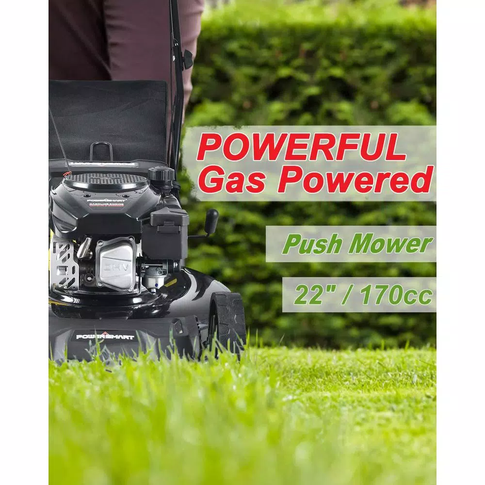 PowerSmart 22 in. 3-in-1 170 cc Gas Self Propelled Walk Behind Lawn Mower Lawn Mowers PowerSmart 22 In. 3-in-1 170 Cc Gas Self Propelled Walk Behind Lawn Mower -cuisinart shop powersmart self propelled lawn mowers db8622sr 4f 1000