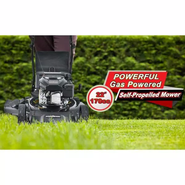 PowerSmart 22 in. 3-in-1 170 cc Gas Self Propelled Walk Behind Lawn Mower Lawn Mowers PowerSmart 22 In. 3-in-1 170 Cc Gas Self Propelled Walk Behind Lawn Mower -cuisinart shop powersmart self propelled lawn mowers db8622sr 66 1000