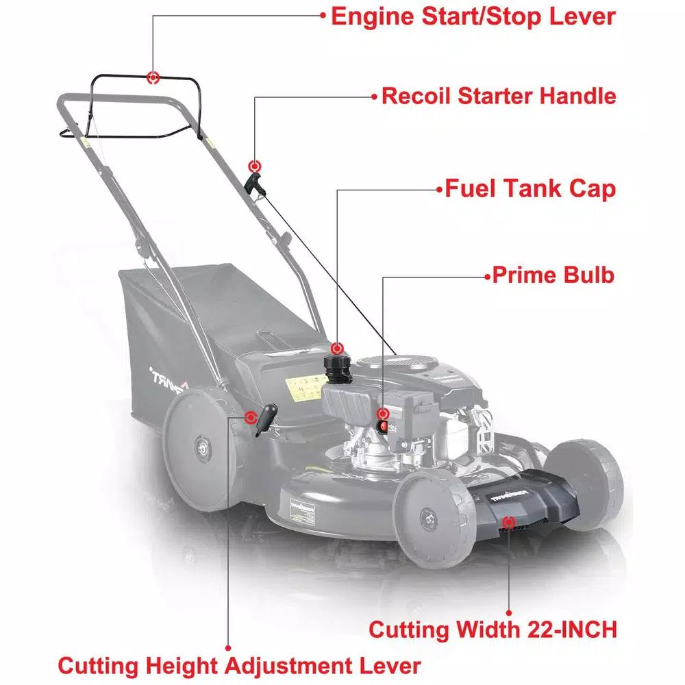 PowerSmart 22 in. 3-in-1 170 cc Gas Self Propelled Walk Behind Lawn Mower Lawn Mowers PowerSmart 22 In. 3-in-1 170 Cc Gas Self Propelled Walk Behind Lawn Mower -cuisinart shop powersmart self propelled lawn mowers db8622sr c3 1000