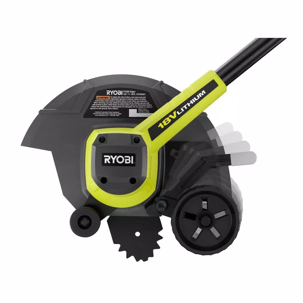 RYOBI ONE+ 9 in. 18-Volt Lithium-Ion Cordless Battery Edger (Tool Only) Trimmers RYOBI ONE+ 9 In. 18-Volt Lithium-Ion Cordless Battery Edger (Tool Only) -cuisinart shop ryobi cordless edgers p2300a fa 1000