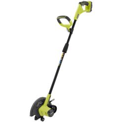 Trimmers RYOBI ONE+ 9 In. 18-Volt Lithium-Ion Cordless Edger – 2.0 Ah Battery And Charger Included -cuisinart shop ryobi cordless edgers p2310 4f 1000