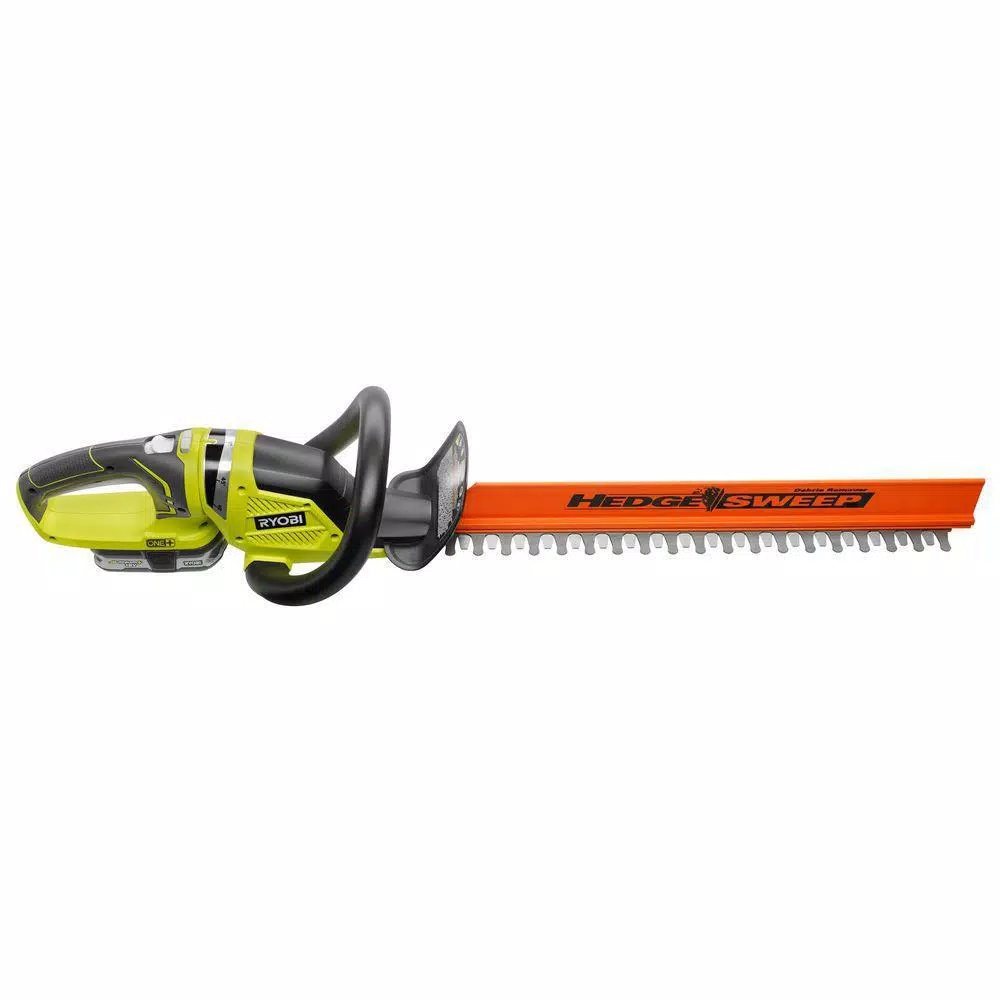 RYOBI ONE+ Lithium+ 22 in. 18-Volt Lithium-Ion Cordless Hedge Trimmer – 1.5 Ah Battery and Charger Included Trimmers RYOBI ONE+ Lithium+ 22 In. 18-Volt Lithium-Ion Cordless Hedge Trimmer – 1.5 Ah Battery And Charger Included -cuisinart shop ryobi cordless hedge trimmers p2660vnm 4f 1000