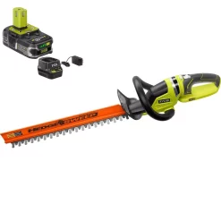 Trimmers RYOBI ONE+ Lithium+ 22 In. 18-Volt Lithium-Ion Cordless Hedge Trimmer – 1.5 Ah Battery And Charger Included