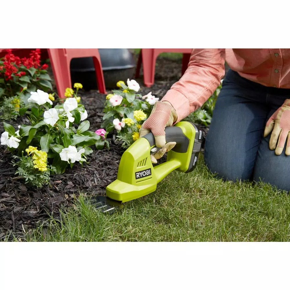 Trimmers RYOBI ONE+ 18-Volt Lithium-Ion Cordless Battery Grass Shear And Shrubber Trimmer (Tool Only) 10 Trimmers RYOBI ONE+ 18-Volt Lithium-Ion Cordless Battery Grass Shear And Shrubber Trimmer (Tool Only) - Image 8