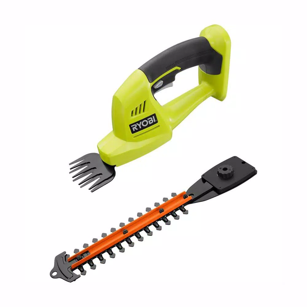 Trimmers RYOBI ONE+ 18-Volt Lithium-Ion Cordless Battery Grass Shear And Shrubber Trimmer (Tool Only) 3 Trimmers RYOBI ONE+ 18-Volt Lithium-Ion Cordless Battery Grass Shear And Shrubber Trimmer (Tool Only)