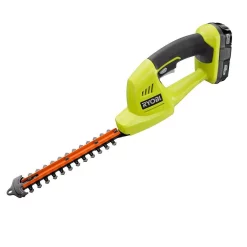 Trimmers RYOBI ONE+ 18-Volt Lithium-Ion Cordless Grass Shear And Shrubber Trimmer – 1.3 Ah Battery And Charger Included -cuisinart shop ryobi cordless hedge trimmers p2910 44 1000