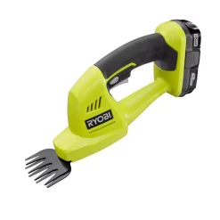 Trimmers RYOBI ONE+ 18-Volt Lithium-Ion Cordless Grass Shear And Shrubber Trimmer – 1.3 Ah Battery And Charger Included -cuisinart shop ryobi cordless hedge trimmers p2910 fa 1000