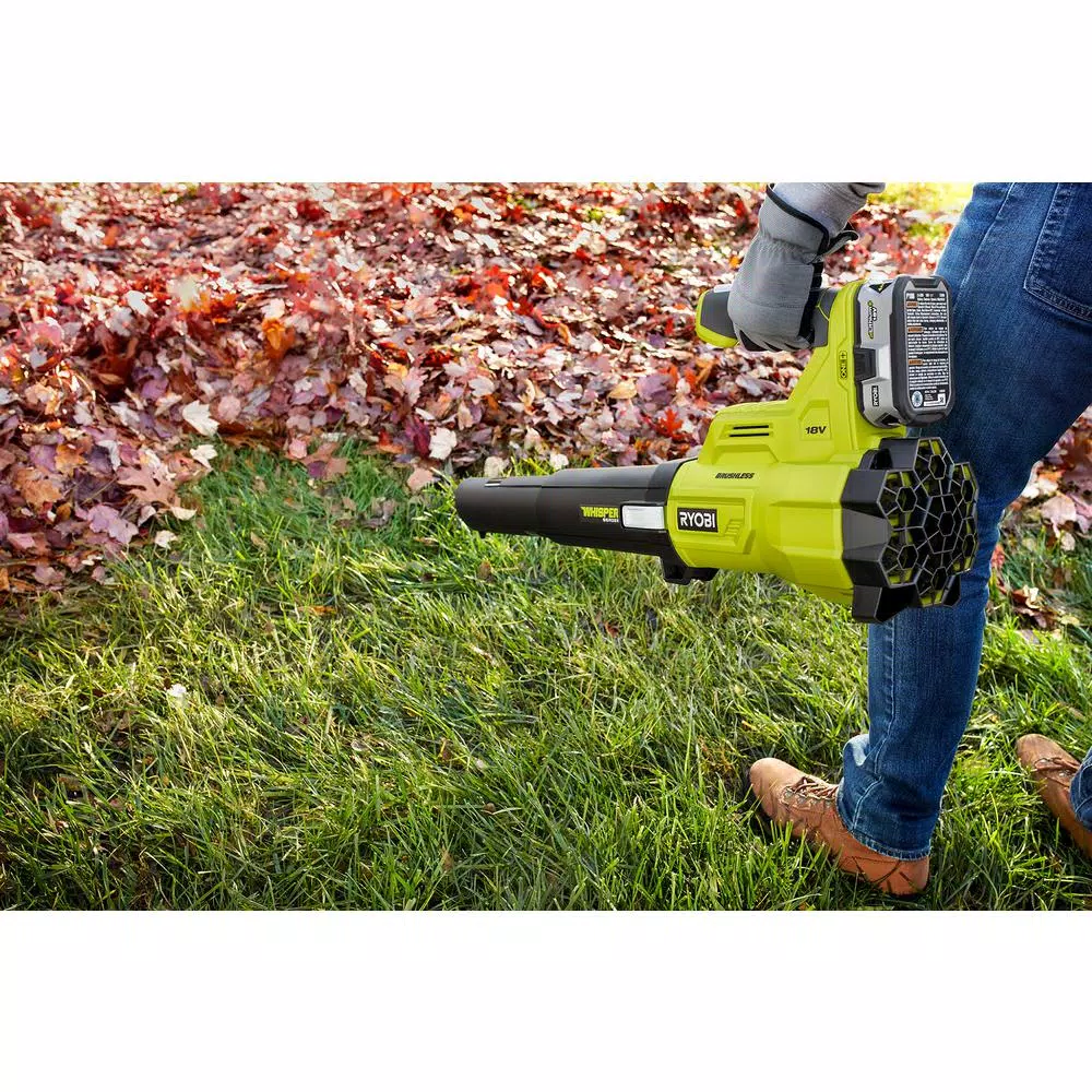 Leaf Blowers RYOBI 110 MPH 410 CFM 18-Volt ONE+ Brushless Cordless Variable-Speed Lithium-Ion Jet Fan Blower (Tool-Only) - Image 6
