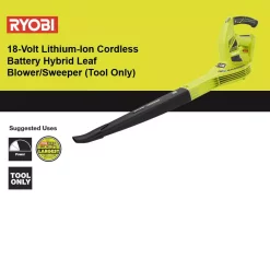 Leaf Blowers RYOBI ONE+ 150 MPH 200 CFM 18-Volt Lithium-Ion Cordless Battery Hybrid Leaf Blower/Sweeper (Tool Only) 13 Leaf Blowers RYOBI ONE+ 150 MPH 200 CFM 18-Volt Lithium-Ion Cordless Battery Hybrid Leaf Blower/Sweeper (Tool Only) -cuisinart shop ryobi cordless leaf blowers p2107a 76 1000
