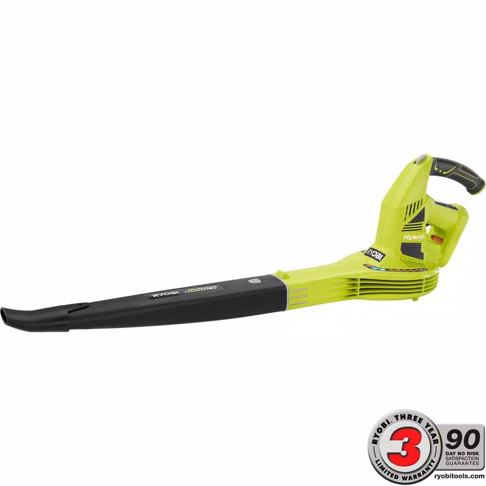 RYOBI ONE+ 150 MPH 200 CFM 18-Volt Lithium-Ion Cordless Battery Hybrid Leaf Blower/Sweeper (Tool Only) Leaf Blowers RYOBI ONE+ 150 MPH 200 CFM 18-Volt Lithium-Ion Cordless Battery Hybrid Leaf Blower/Sweeper (Tool Only) -cuisinart shop ryobi cordless leaf blowers p2107a d4 1000