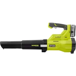 Leaf Blowers RYOBI 110 MPH 410 CFM 18-Volt ONE+ Brushless Lithium-Ion Cordless Variable-Speed Jet Fan 4Ah Battery Blower & Charger Included -cuisinart shop ryobi cordless leaf blowers p21100vnm 44 1000