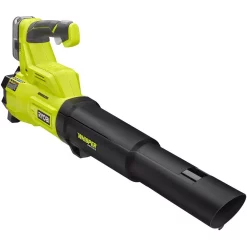 Leaf Blowers RYOBI 110 MPH 410 CFM 18-Volt ONE+ Brushless Lithium-Ion Cordless Variable-Speed Jet Fan 4Ah Battery Blower & Charger Included -cuisinart shop ryobi cordless leaf blowers p21100vnm 4f 1000