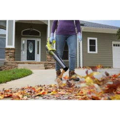 Leaf Blowers RYOBI ONE+ 100 MPH 280 CFM Variable-Speed 18-Volt Lithium-Ion Cordless Jet Fan Leaf Blower 4Ah Battery And Charger Included 21 Leaf Blowers RYOBI ONE+ 100 MPH 280 CFM Variable-Speed 18-Volt Lithium-Ion Cordless Jet Fan Leaf Blower 4Ah Battery And Charger Included -cuisinart shop ryobi cordless leaf blowers p2180 31 1000
